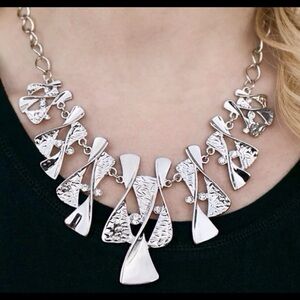 Silver Statement Necklace - Elegant Women’s Jewelry